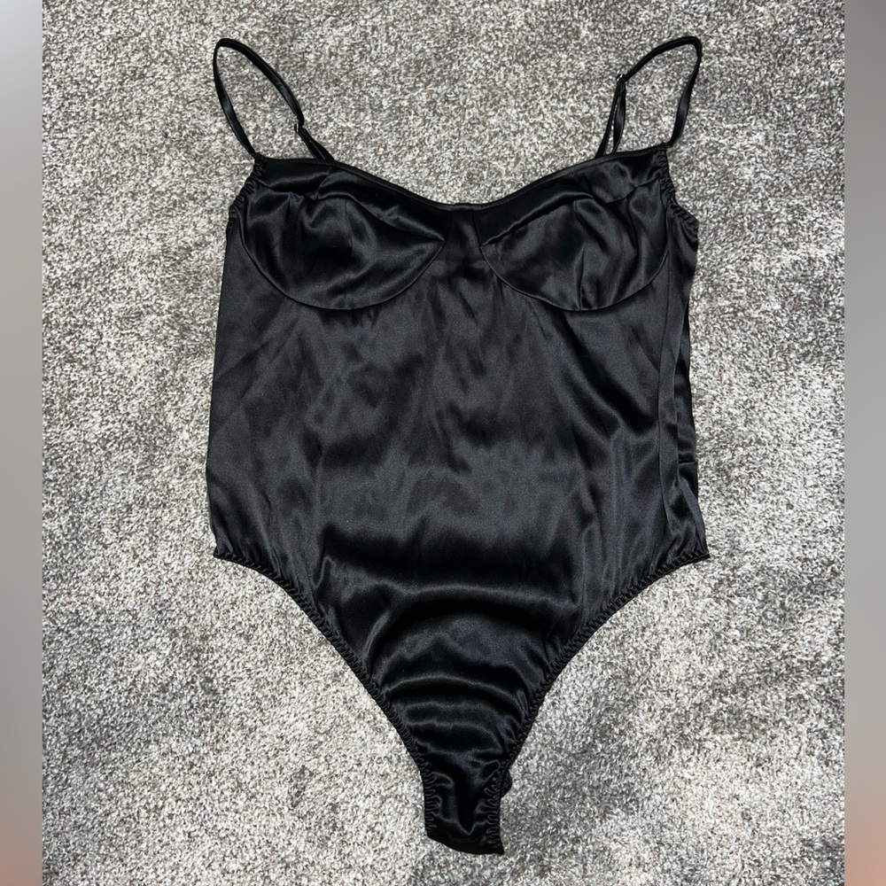 Satin Bustier Bodysuit